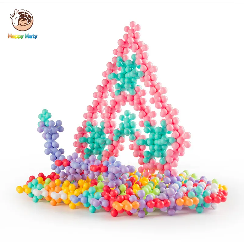 

2019 New Color Plastic Plum Blossom Building Blocks Bricks Kids Baby Educational Toys for Children Boys and Girls Christmas Gift