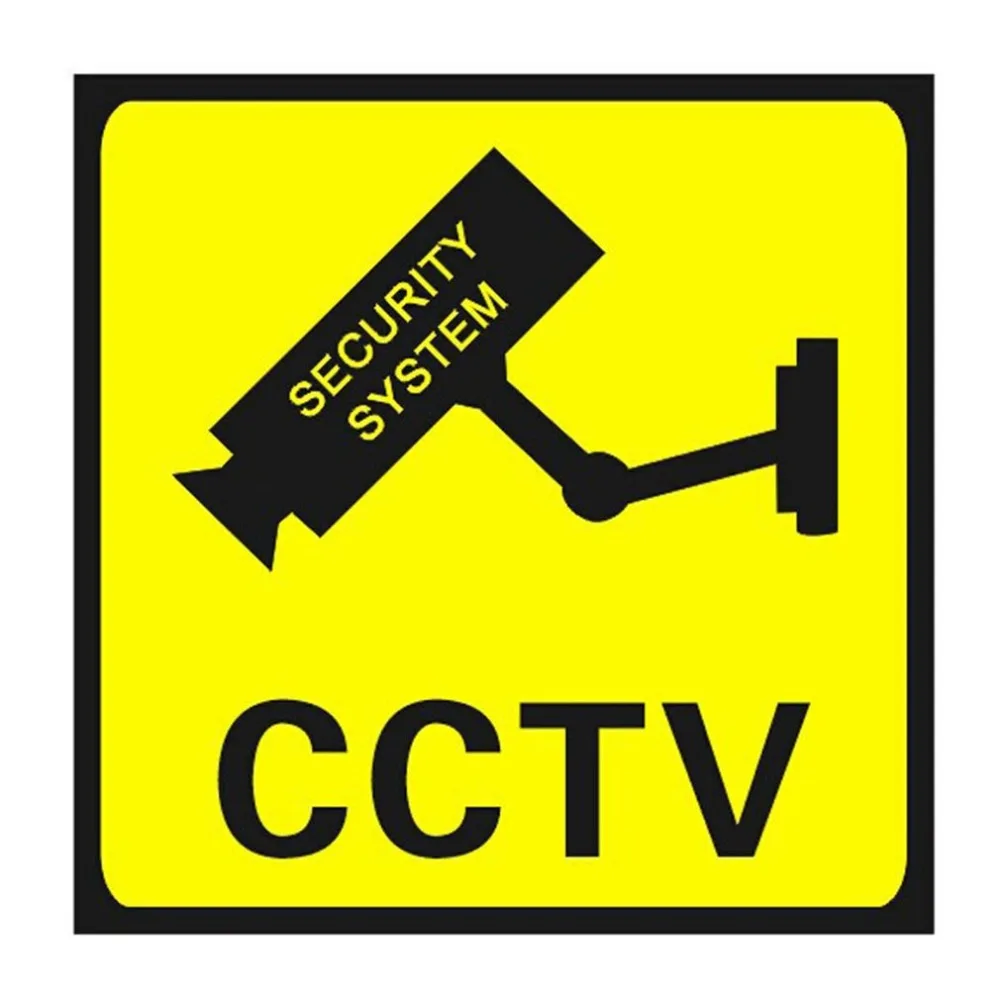 

1Pc CCTV Surveillance Security 24 Hour Monitor Camera Warning Stickers Sign Alert Wall Sticker Waterproof Lables Wholesale