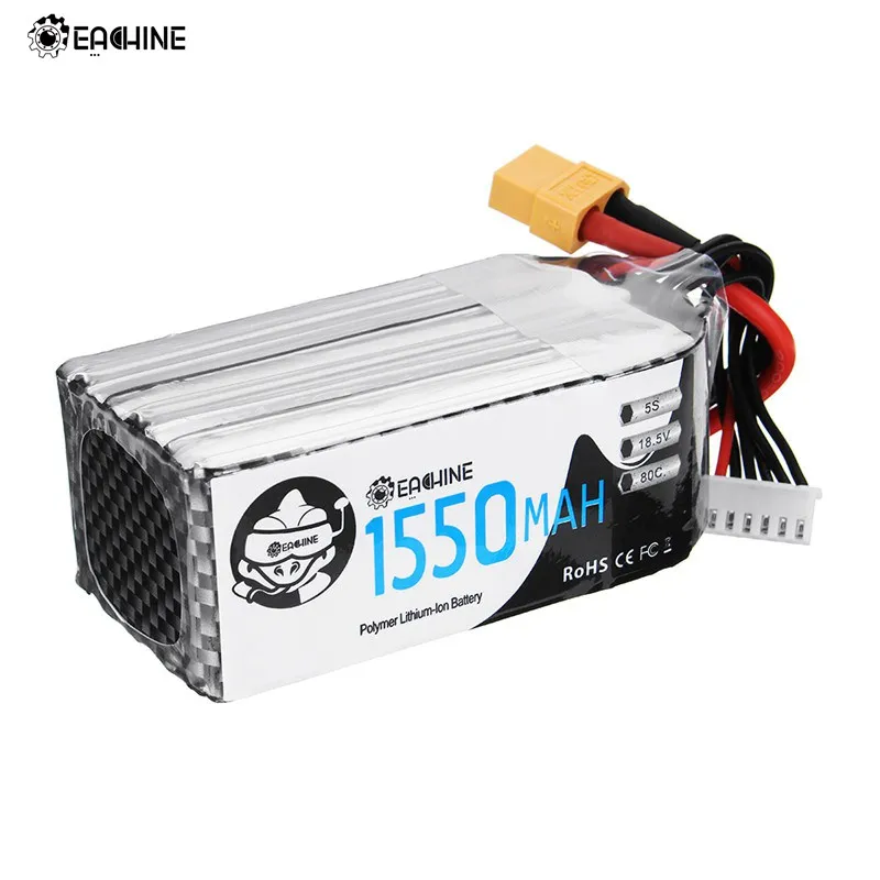 

Wizard TS215 FPV Racing Drone RC Quadcopter Spare Part 5S 18.5V 1550mAh 80C Lipo Battery Rechargeable W/ XT60 Plug