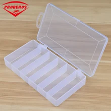 Маленький 8 Отсек пластиковая коробка для рыболовных приманок 13*6*2,5 см Прозрачные Крючки рыболовные снасти рыболовная блесна инструмент Аксессуары