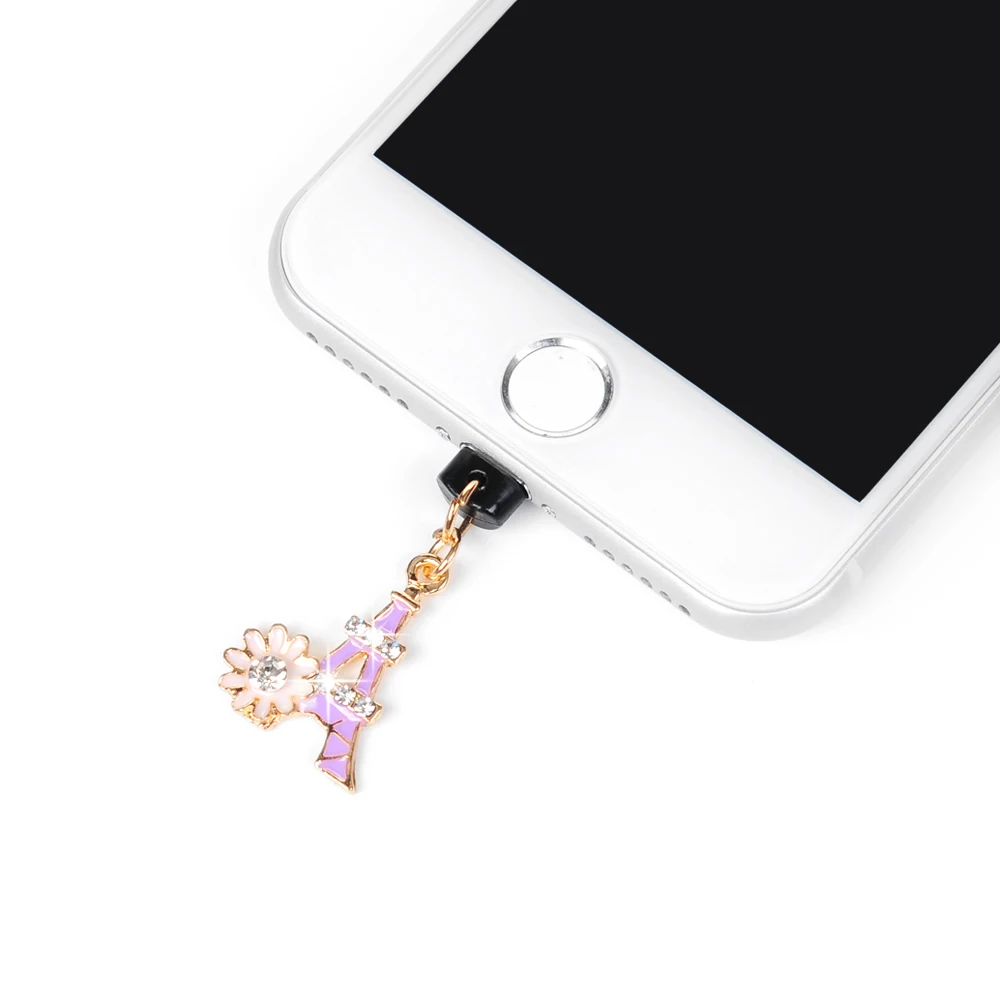 YOKIRIN зарядки алмазной пыли плагин закупоривать Anti-Dust Вилки для Apple iPhone 6/6 S 7 8 плюс X набор защиты телефона гаджеты