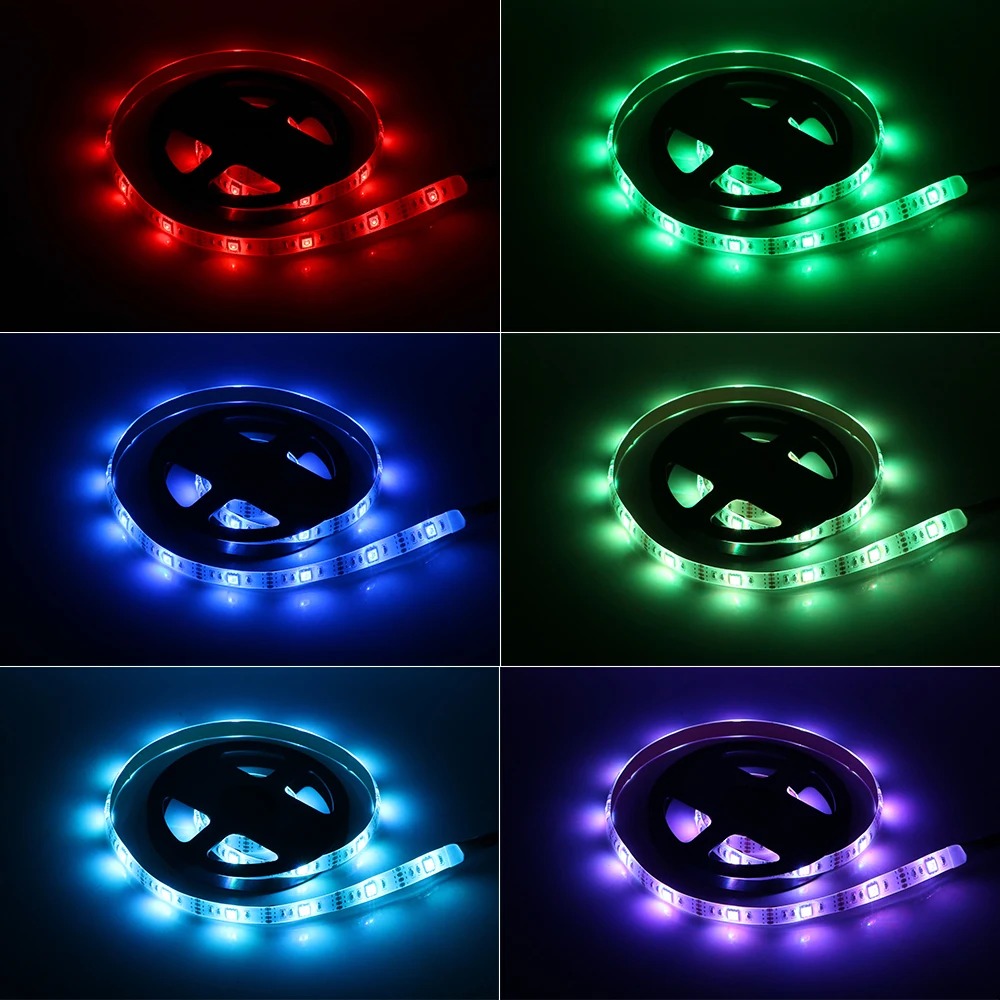 ITimo 5V 1M 2M RGB Светодиодные ленты 17Key РЧ пульт дистанционного управления