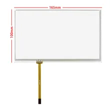 

7" AT070TN92 165x100mm Resistive Glass Panel Touch Digitizer Screen 165*100mm