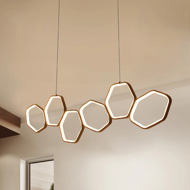  Minimalism Modern LED Pendant Lights for Dining Kitchen Room Living Room White or Coffee Color Hang - 32872661194