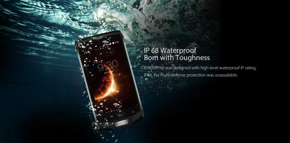 Blackview BV8000 Pro IP68 водонепроницаемый смартфон 4G LTE 5," FHD MT6757V Восьмиядерный 6 Гб ram 64 Гб rom 16MP Android 7,0 мобильный телефон