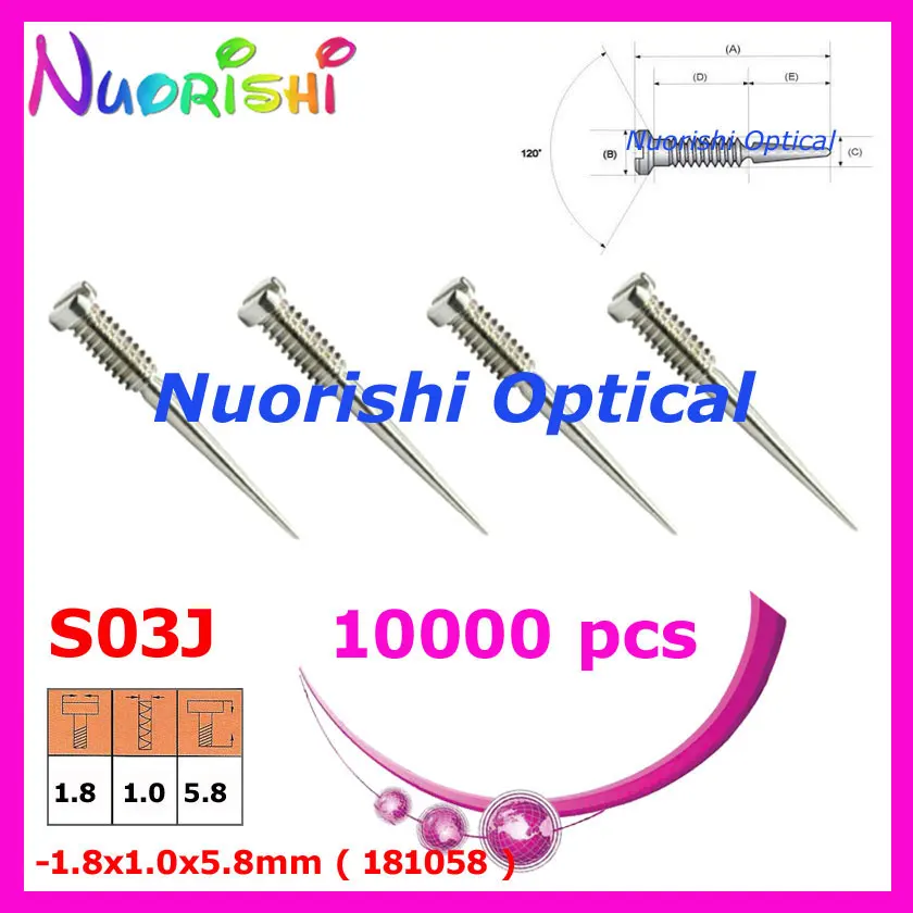 S03j 1.8x1.0x5.8mm 10000pcs Glasses Accessories Spring Hinge Screws