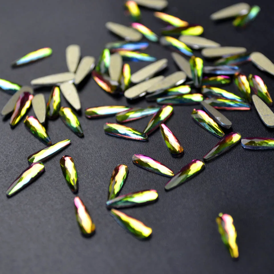 10PCS Nail Charms Gems Glass Rhinestones for Nails Design Crystals 3D