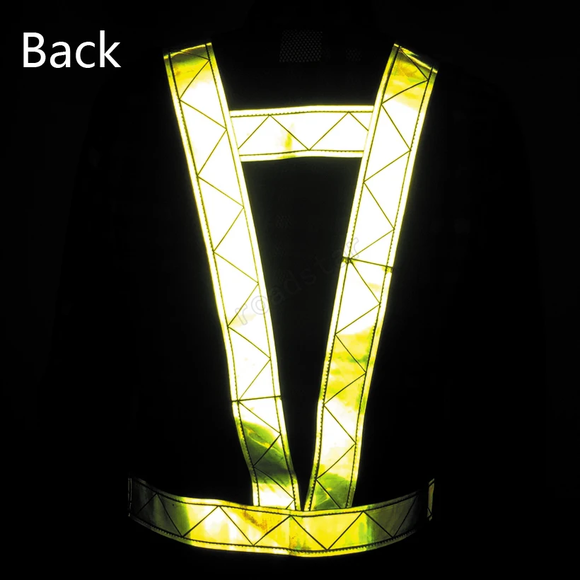 High Visibility Night Work Security Traffic or Cycling Safety Reflective Vest High Visibility Night Work Security Traffic or Cycling Safety Reflective Vest