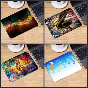 

Yuzuoan Notas Musicales Computer Gaming Mouse Pad Gift Mousepads Radiation Non-Skid Rubber Pad Table Mat 18*22cm 25*20CM