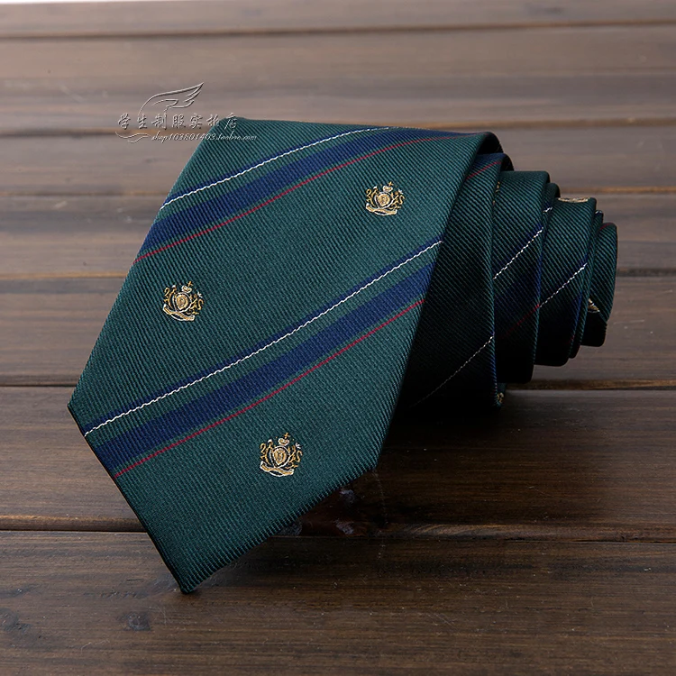 Música nota bordado Pinao teclado Inglés Japonés escuela niñas y niños k uniforme cuello corbata estudiantes corbata Cosplay colores