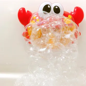 

New Arrival Baby Bath Toys Bathtub Bubble Maker Cute Bath Bubble Crabs Pool Swimming Bathtub Soap Machine Toy For Children Kids