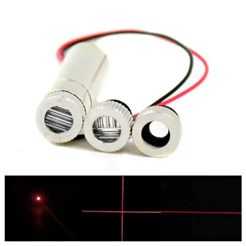 Adjustable 650nm 10mw Red Laser Diode Module Cross Unit 12x30mm DC3V-5V
