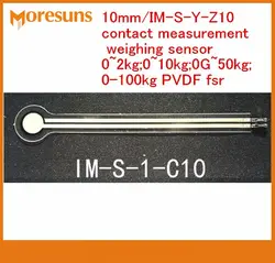 Бесплатная доставка 0 ~ 2 кг; 0 ~ 10 кг; 0 г ~ 50 кг; 0-100 кг тонкий датчик давления фильм 10 мм/im-s-y-z10 Бесконтактное измерение весом датчик pvdf fsr
