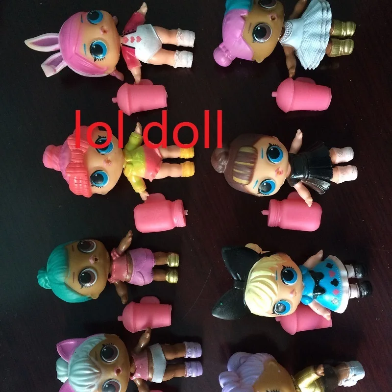 

8Pcs/Set Model Toys LOL For Children Toy Original Doll 9cm Toys Educational Girl Fashion LoL Toy Doll LOLs Original