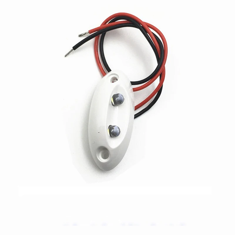 

12V Marine Boat Yacht LED Mini Corridor Light White Plastic Hallway Lamp Motor Home Accessories