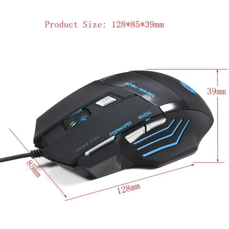 HXSJ J30 USB Wired Gaming Keyboard Backlight 5500DPI Adjustable Optical Ergonomic Mice Mouse Kit high quility Gaming Keyboard