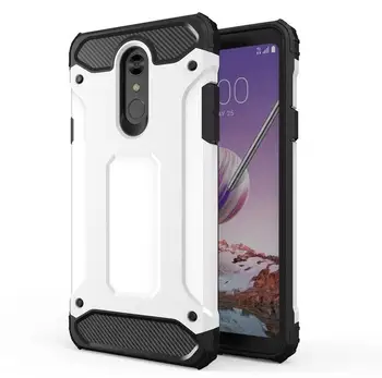 

50pcs/lot Detachable Tough Armor Military Shockproof Hard Case For LG G7 ThinQ G6 Q6 Q6 Plus