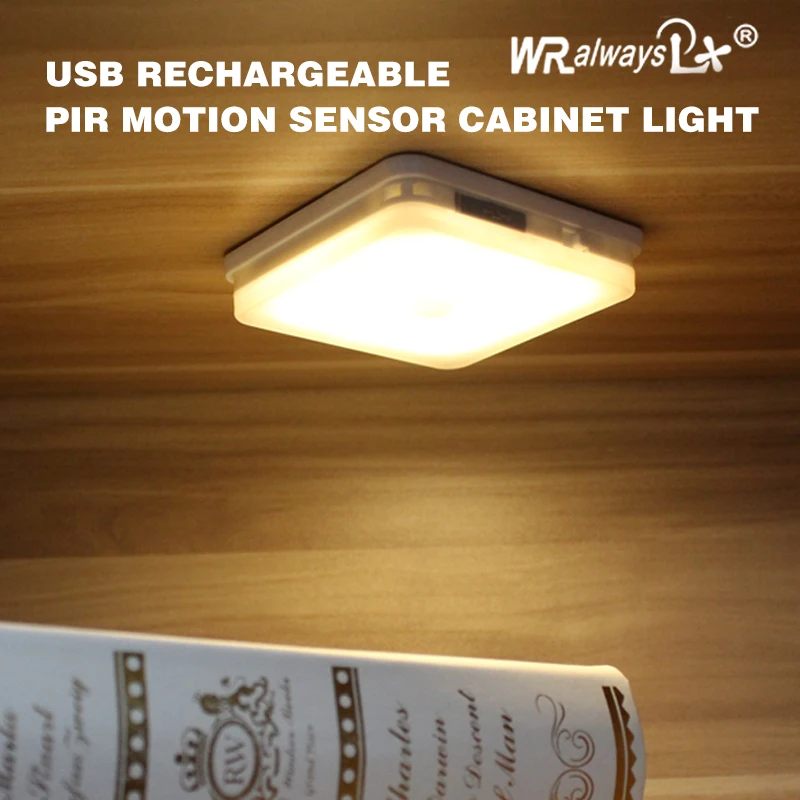 

Newly design led Rechargeable PIR motion sensor light LED cabinet light ON/OFF/AUTO switch