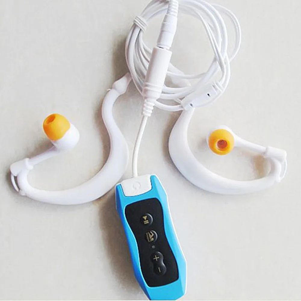 

Outdoor sports 4 GB IPX8 Headphones Waterproof 4GB Mp3 Player 4 G For Swimming Surf Scuba Diving Wearing Type Earphone Clip