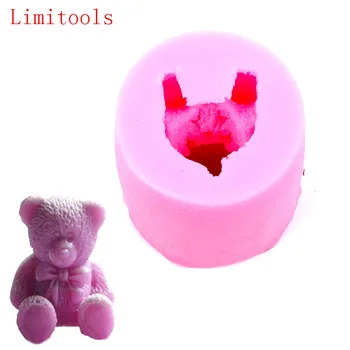 

Animal Teddy Bear shape Silicone Fondant Soap 3D Cake Mold Cupcake Jelly Candy Chocolate Decoration Baking Tool Moulds