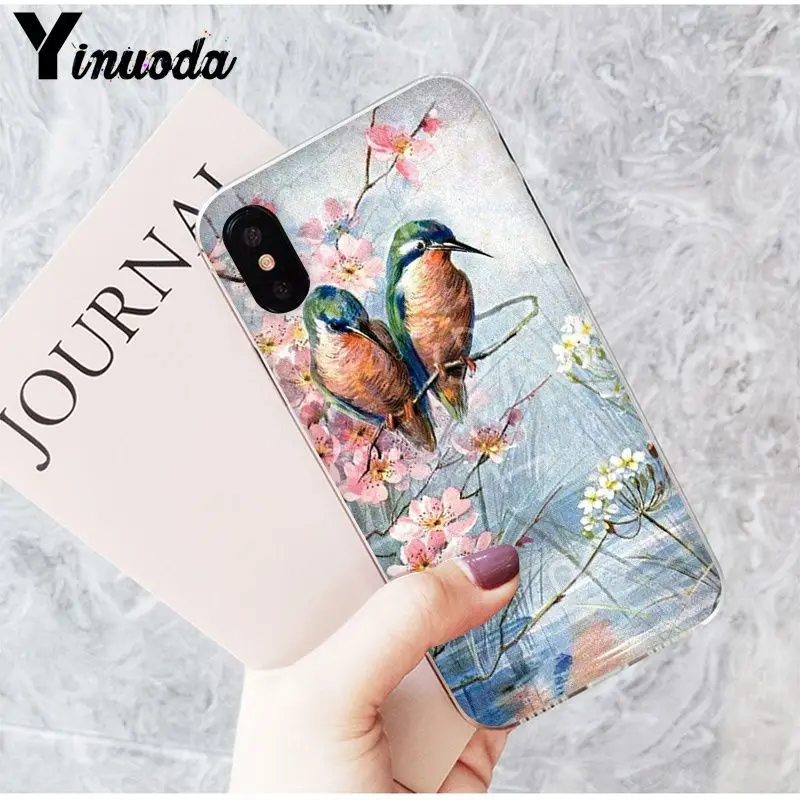 Modern art watercolors birds