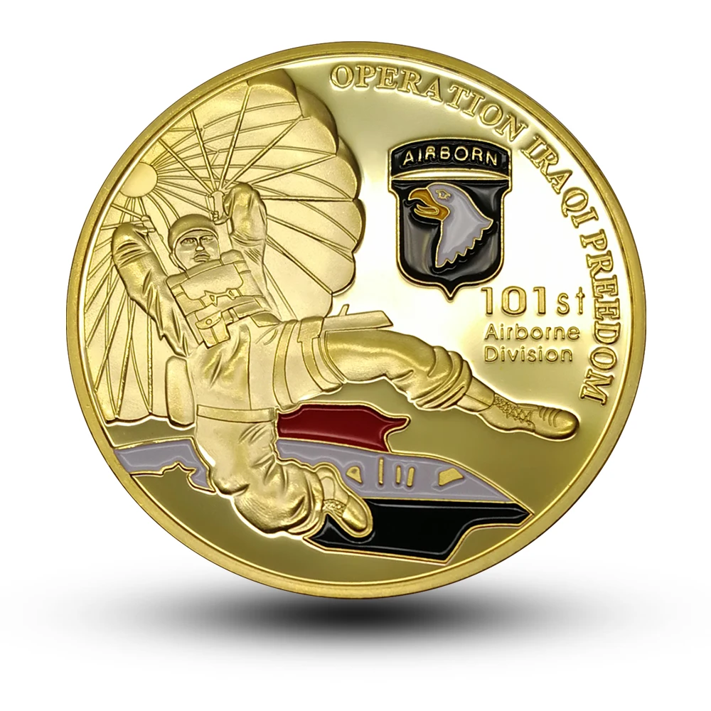 

US Air Force 101st Operation Iraqi Preedom Paratroopers Challenge Coin Collection Memorial Souvenirs Coins