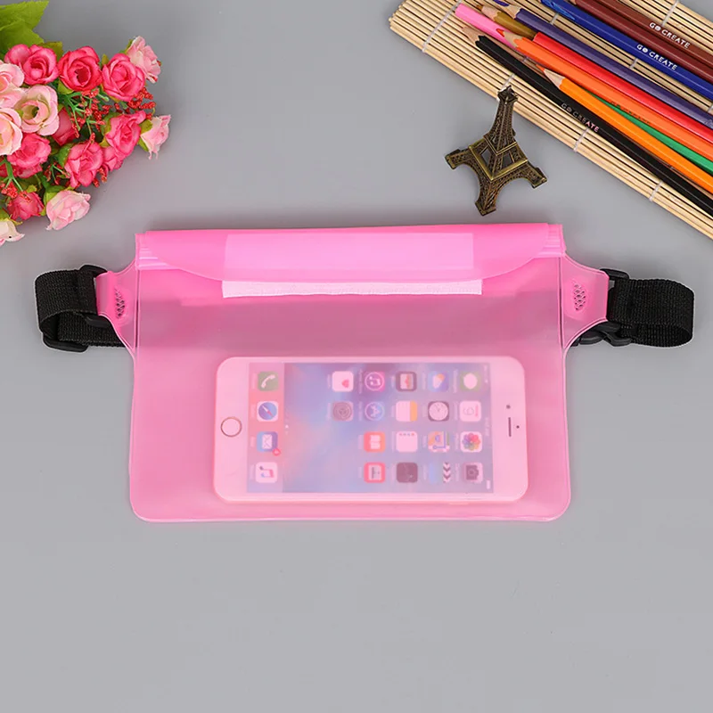 Водонепроницаемая сумка для мобильного телефона, водонепроницаемая сумка для телефона zakje tasche sac etanche, сумка для телефона, сухая сумка для плавания tas ming swim XA520WA - Цвет: Pink