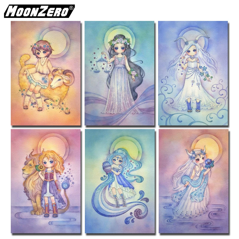 

DIY Diamond Constellation picture Full Square/Round Diamond Mosaic 5D Diamond Embroidery Crafts Home Decor Gift set WYZ190333