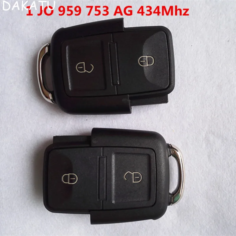 

DAKATU 2 button remote key for VW Bora Polo Golf 1JO 959 753 N/753 CT/753AG 434MHZ Remote Control