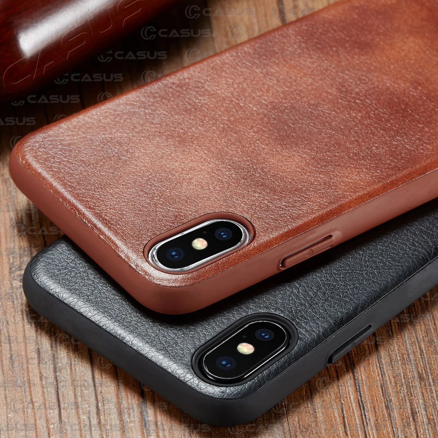 

For iPhone XS Max XR X Case Luxury Vintage Leather Back Thin Slim Hard Skin Case For iPhone X XS 8 7 6s Plus Shockproof Case
