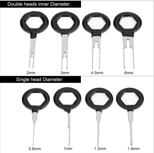 New!18 pcs Auto Car Plug Circuit Board Wire Harness Terminal Extraction Pick Connector Crimp Pin Back Needle Remove Tool Set