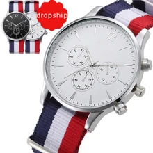 Splendid 2017 Hot Sale Male Wristwatches Luxury Fashion Bracelet Canvas Mens Analog Watch High Quality