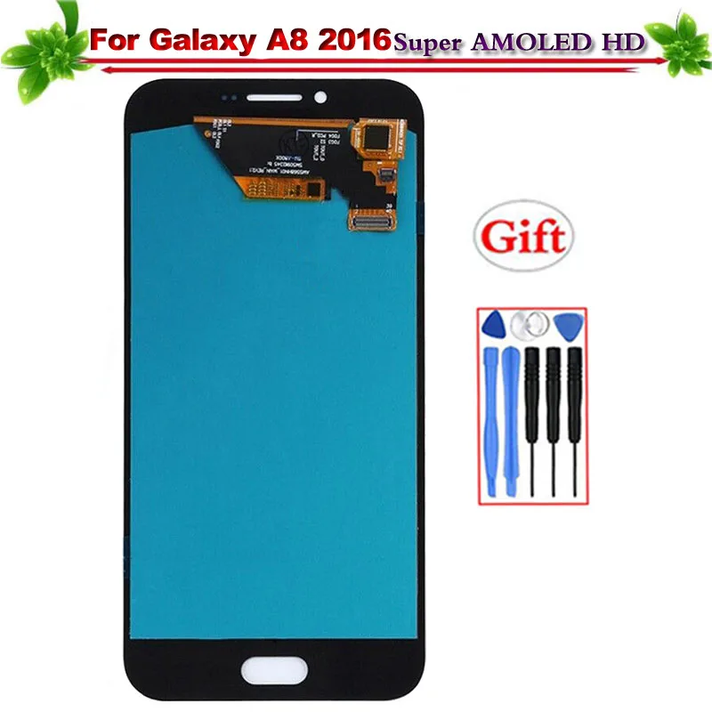 

for Samsung Galaxy A8 2016 A8100 A810 A810F A810DS LCD Display Touch Screen Digitizer Assembly Replacement Super Amoled