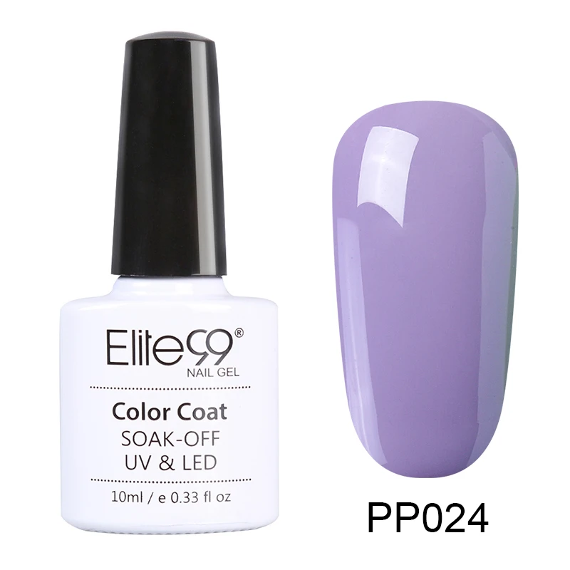 Elite99 фиолетовый цвет 10 мл Гель-лак замачиваемый УФ Гель-лак для ногтей для маникюра долговечный Гель-лак для ногтей - Цвет: PP024