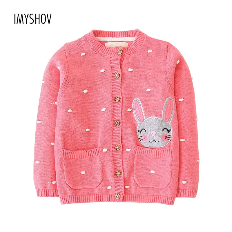 Toddler Baby Girls Cardigan Cute Pink Christmas Knit Sweater For Girl ...