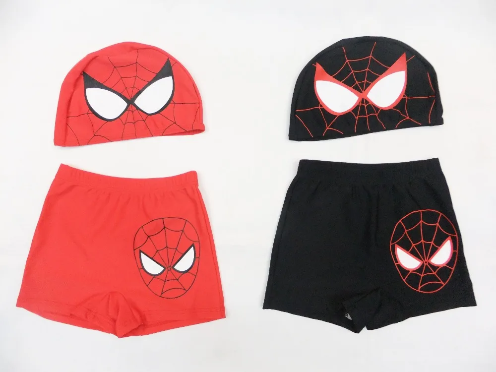 Пляжные шорты с человеком-пауком для мальчиков 2-6 лет, купальный костюм, детские плавки, одежда для малышей с человеком-пауком