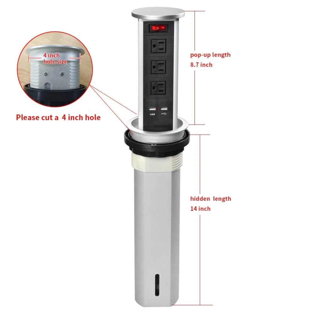 Desk cable management box-Pop up outlet-Automatic connectivity box (2)