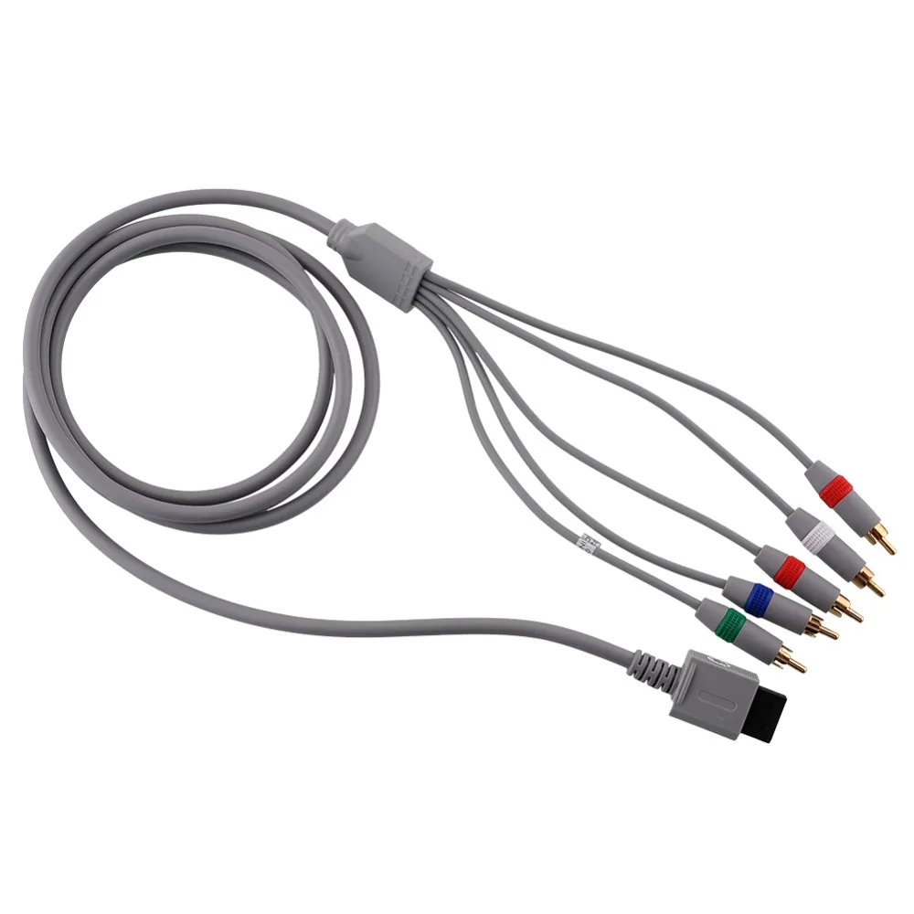 

120pcs/lot DHL Shipping Component HD HDTV AV Adapter Cable Audio Video 5 RCA For Nintendo Wii
