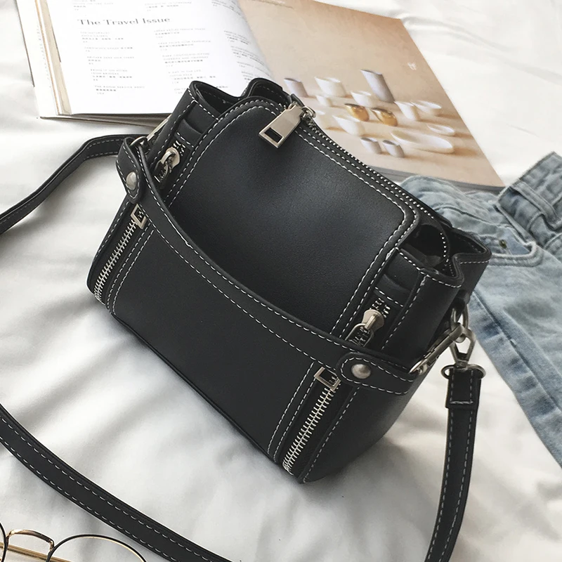

2017 women's mini summer handbag messenger small bag chain bucket shoulder bag thick thread female r69856uh