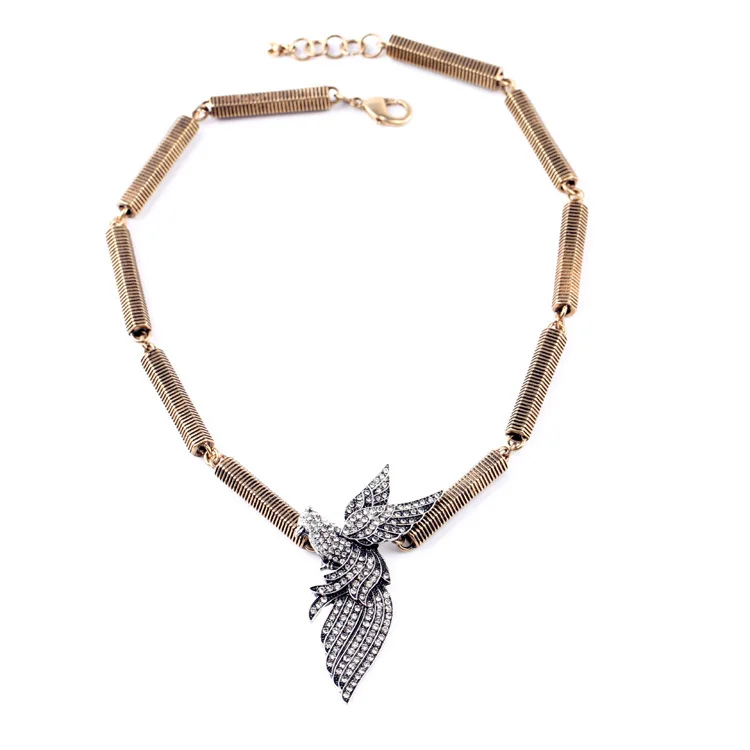 

2019 Newest Arrival Alloy Antique Turkey Necklace Fashion Hyperbole Women's Trendy Jewelry Wholesale Accessories Gifts
