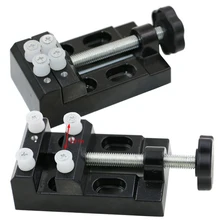 1 шт. черный зажим для челюсти Мини сверлильный пресс тиски микро зажим плоские тиски DIY ручные инструменты 105x55x35 мм