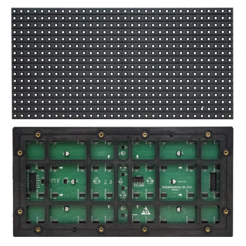 СВЕТОДИОДНЫЙ полноцветный RGB дисплей P10 SMD 3 в 1 светодиодный уличный экран 320*160 мм