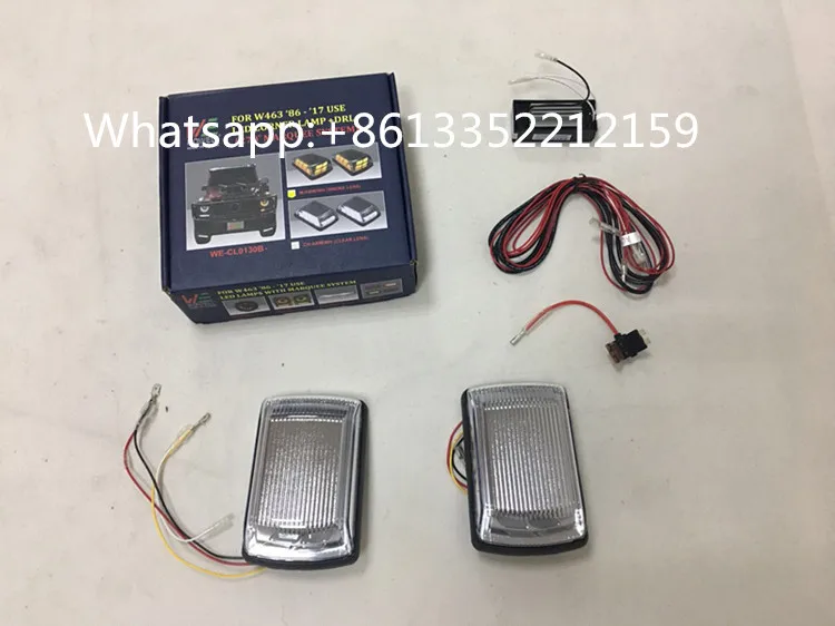 Benz G class w463 discoloration of the turn signal lights day running lights  fit for G350 G400 G500 G55 G63 G65 (3)