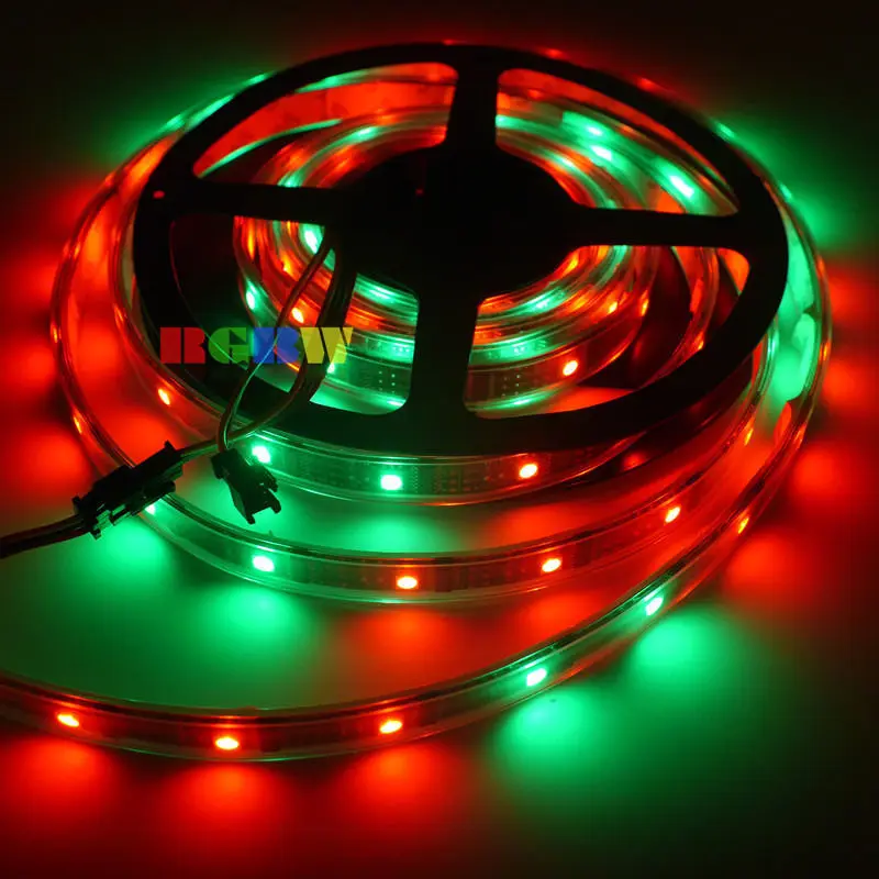 Светодиодная лента WS2801 32 СВЕТОДИОДА/м 160 светодиодов 5050 RGB SMD Magic Dream 5 в пост. Тока