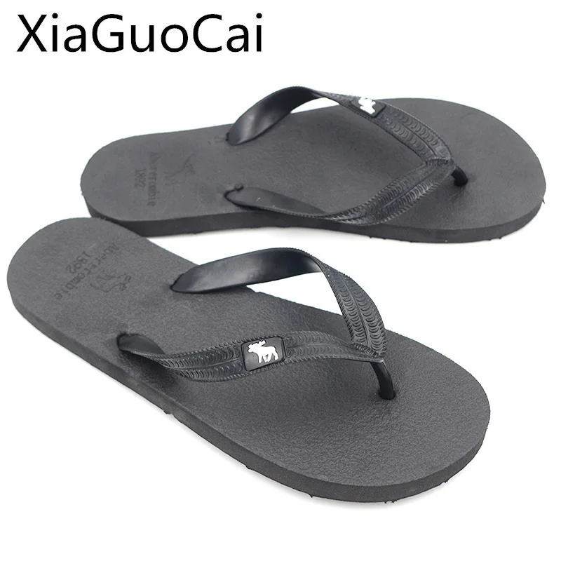 

Fashion Men Slippers Summer Beach Flip Flops for Male Fashion Solid Flat Outdoor Shoes Antiskid Outdoors Slippers Shoes
