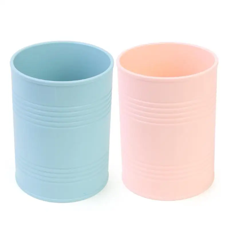 

Desktop Cylinder Storage Box Pen Holder Cosmetic Jewelry Brush Container