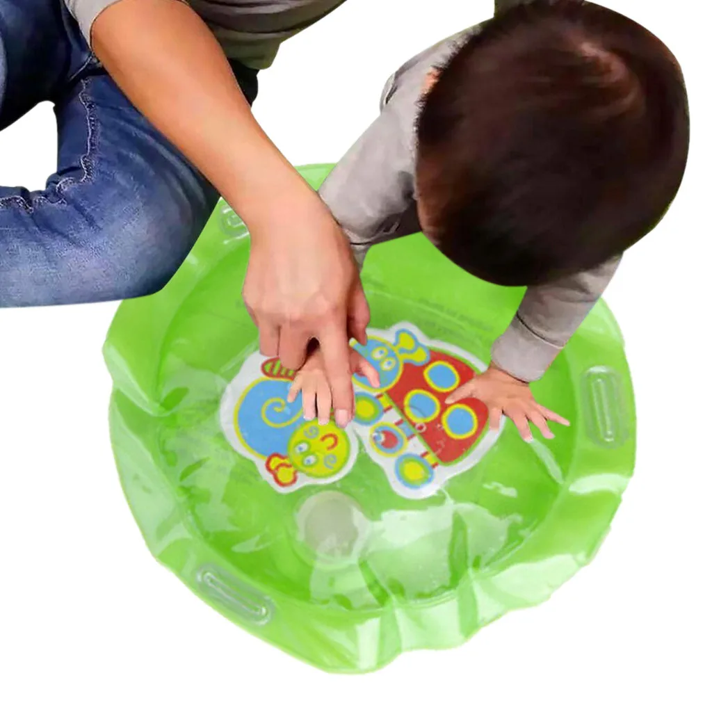 

Hot Inflatable Baby Water Mat Infant Tummy Time Play Mat Toddler Fun Activity Play Center for Sensory Stimulation Motor Skills
