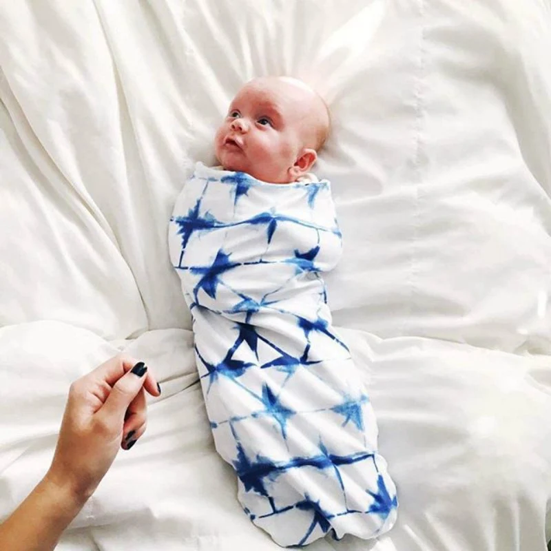 Детский спальный мешок с цветочным рисунком кактус, детские халаты, одеяло для новорожденных, Пеленальный спальный мешок+ шапочка, 2 шт., пеленальный мешочек конверт для коляски