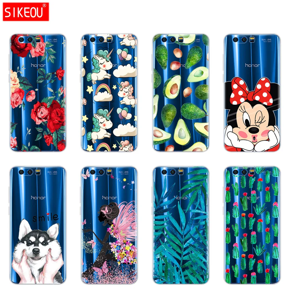 

Case For Huawei Honor 9 Case Soft TPU Silicone Cool full 360 Protective Back Cover for Huawei Honor 9 Premium Phone Covers Capas