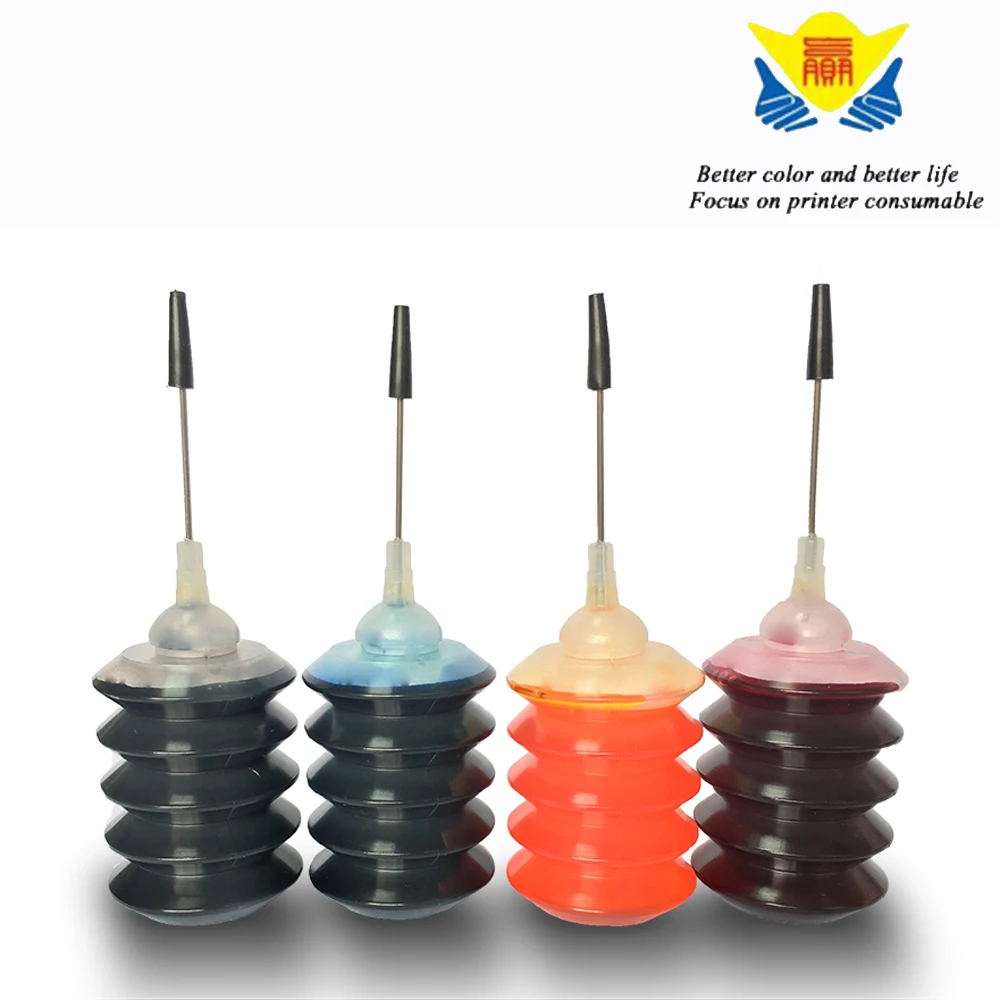 

JIANYINGCHEN compatible universal dye ink (4 pieces/lot) 30ml*4 for Brother for CANON for Epson for HP printer